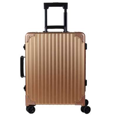 All Aluminum Gloden Hard Case Luggage 18" with 4 Wheel Spinner